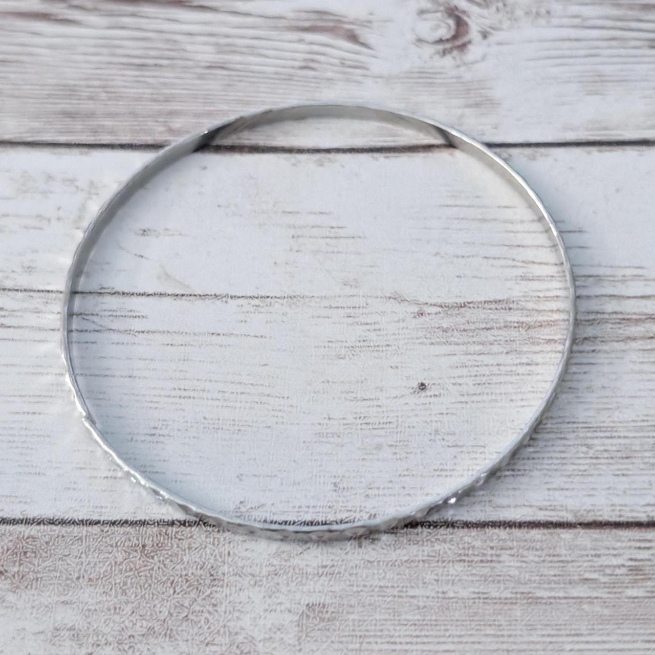 Women's Bracelet - Silver – Patterned Silver Tone… - image 6