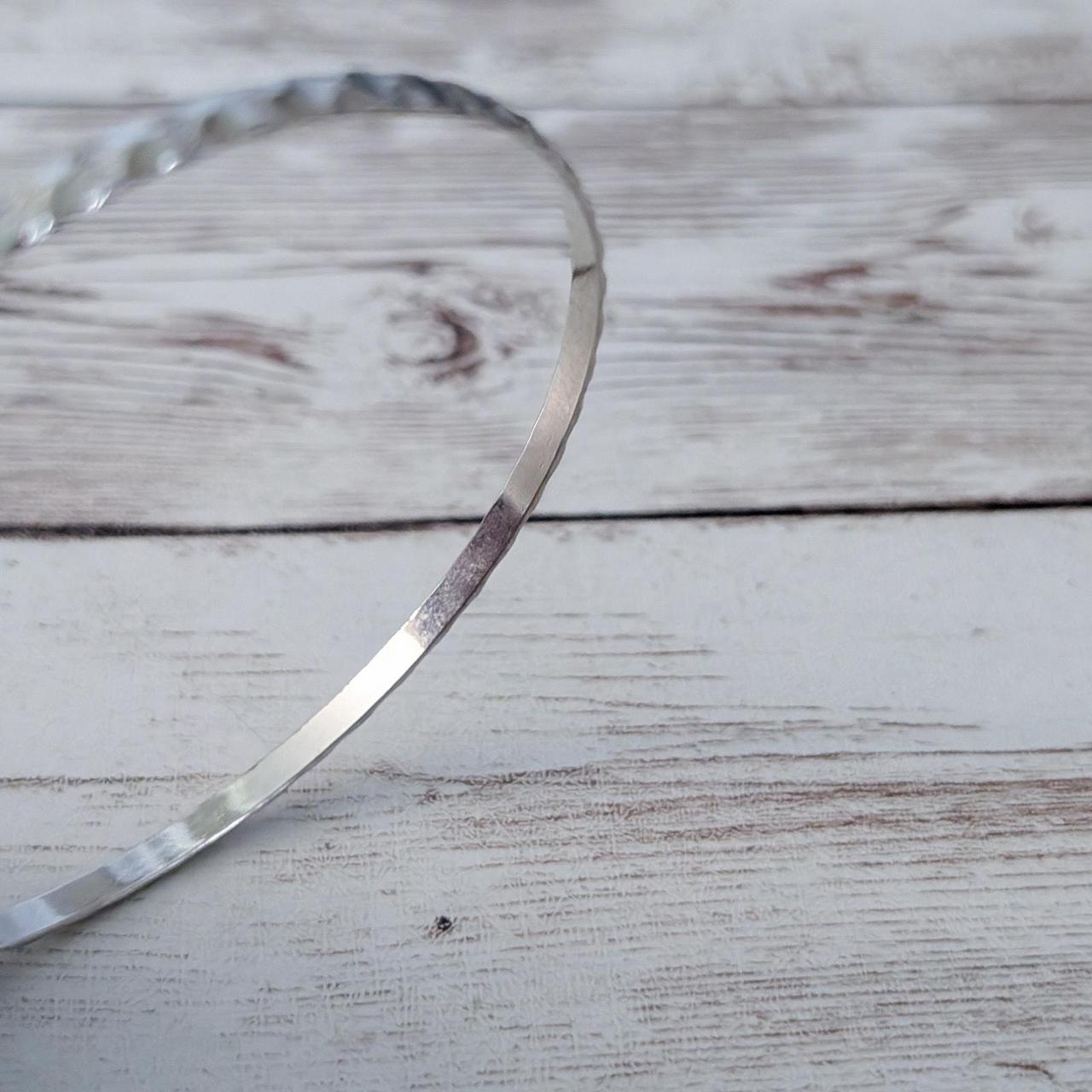 Women's Bracelet - Silver – Patterned Silver Tone… - image 5