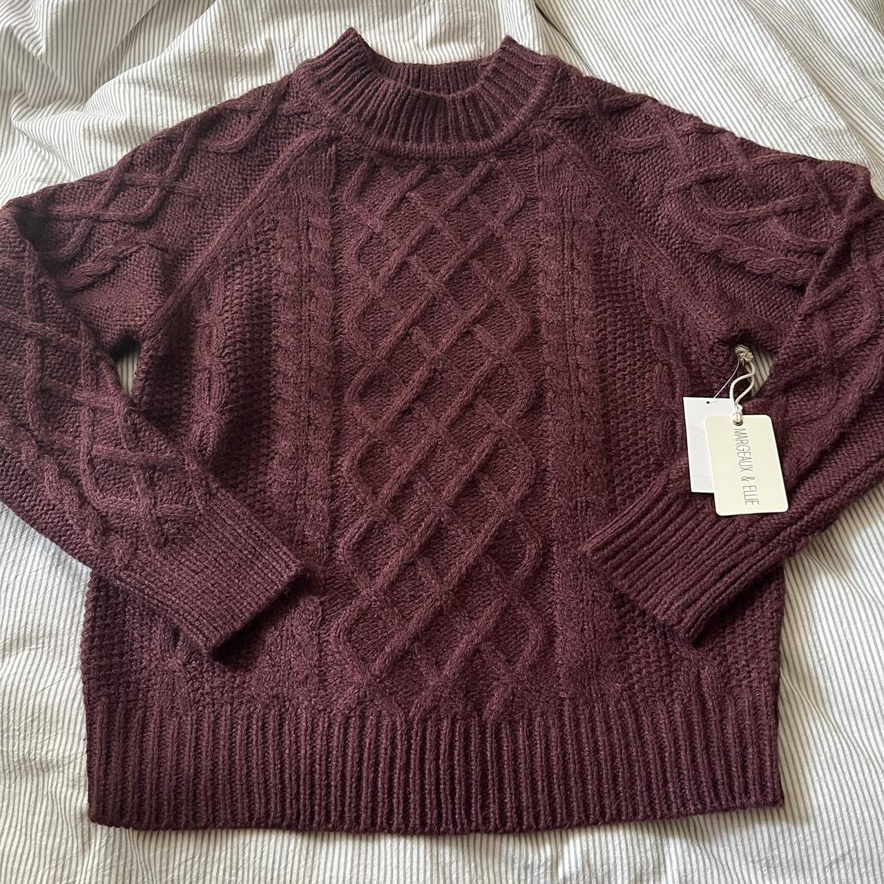 Women S Burgundy Jumper Depop