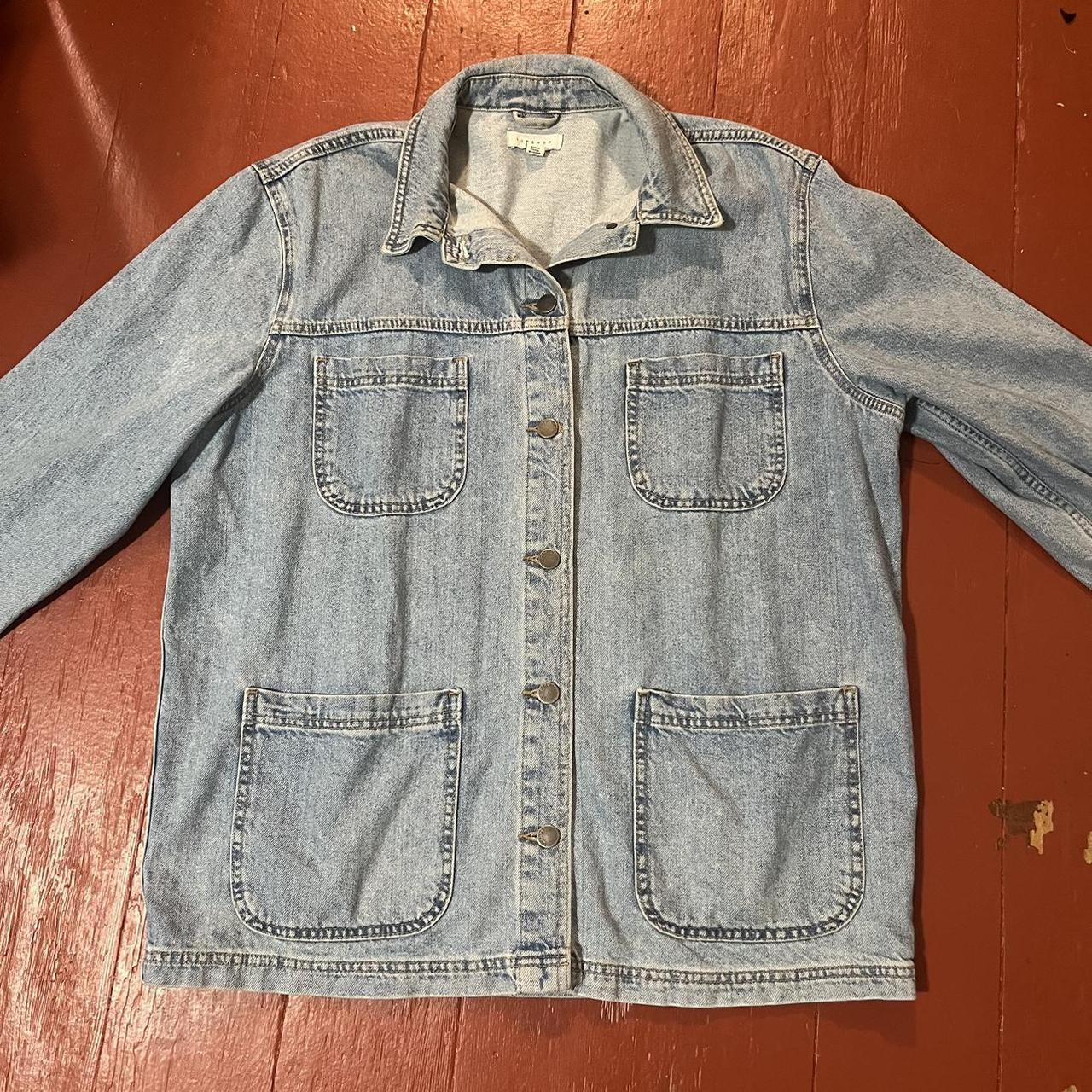 Topshop denim chore coat. Tagged size 6 but fits... - Depop