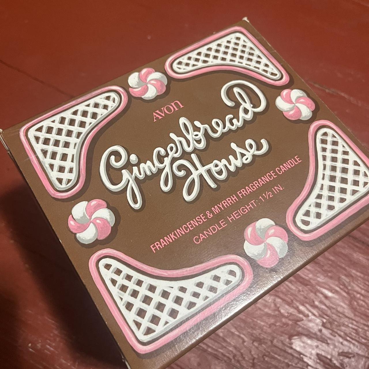 Vintage Avon gingerbread house candle. New in box,... Depop