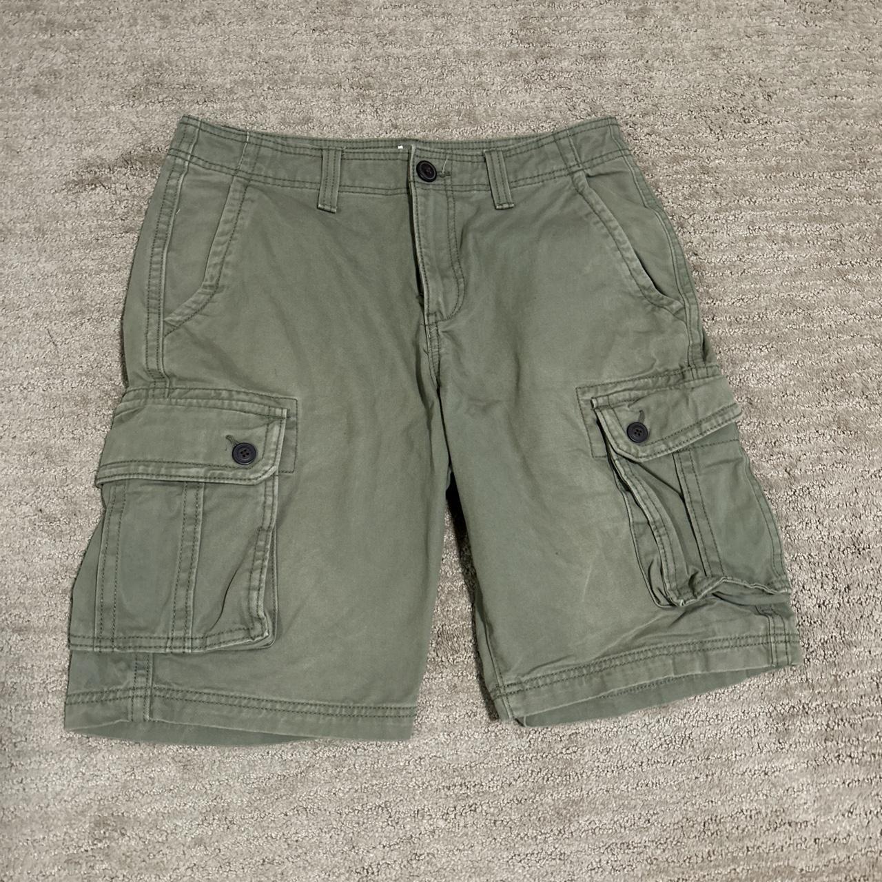 Olive green cargo shorts 30” waist Worn still in... - Depop