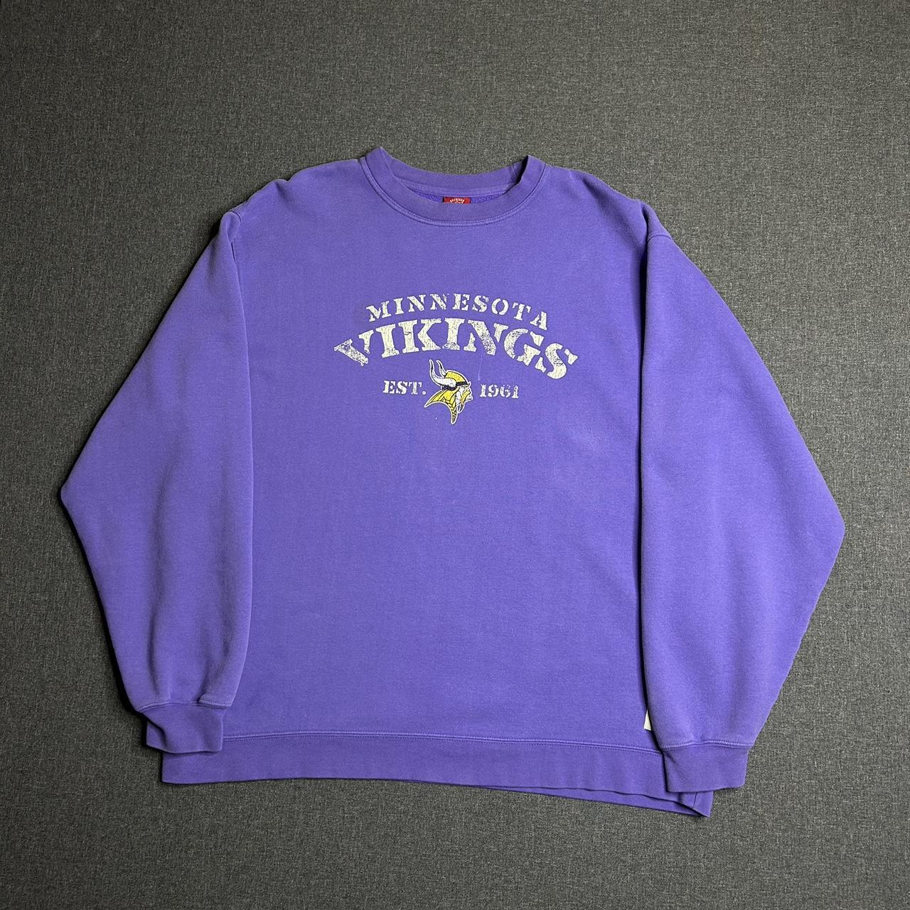 Vintage Minnesota Vikings crew neck sweater •size - Depop