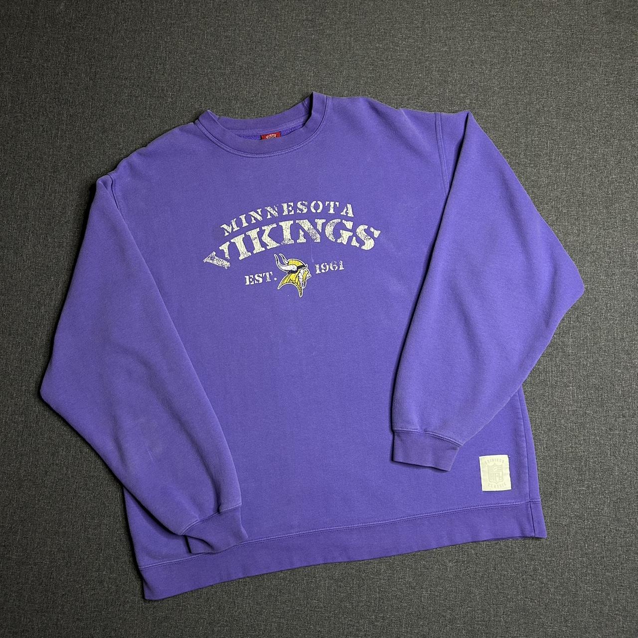 Vintage Minnesota Vikings crew neck sweater •size - Depop