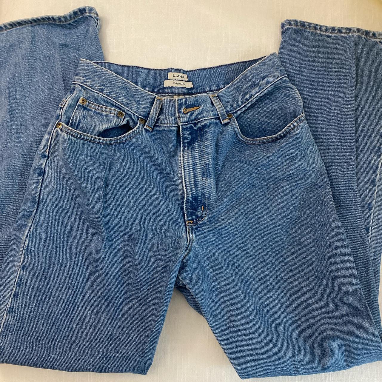 L.L.Bean Women's Blue Jeans | Depop