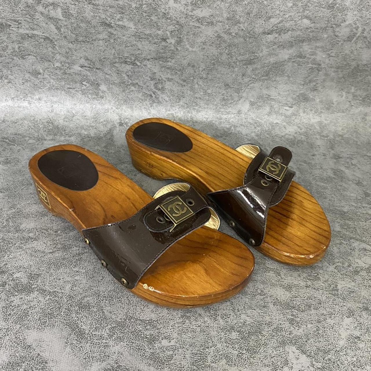 Chanel shops wooden sandals