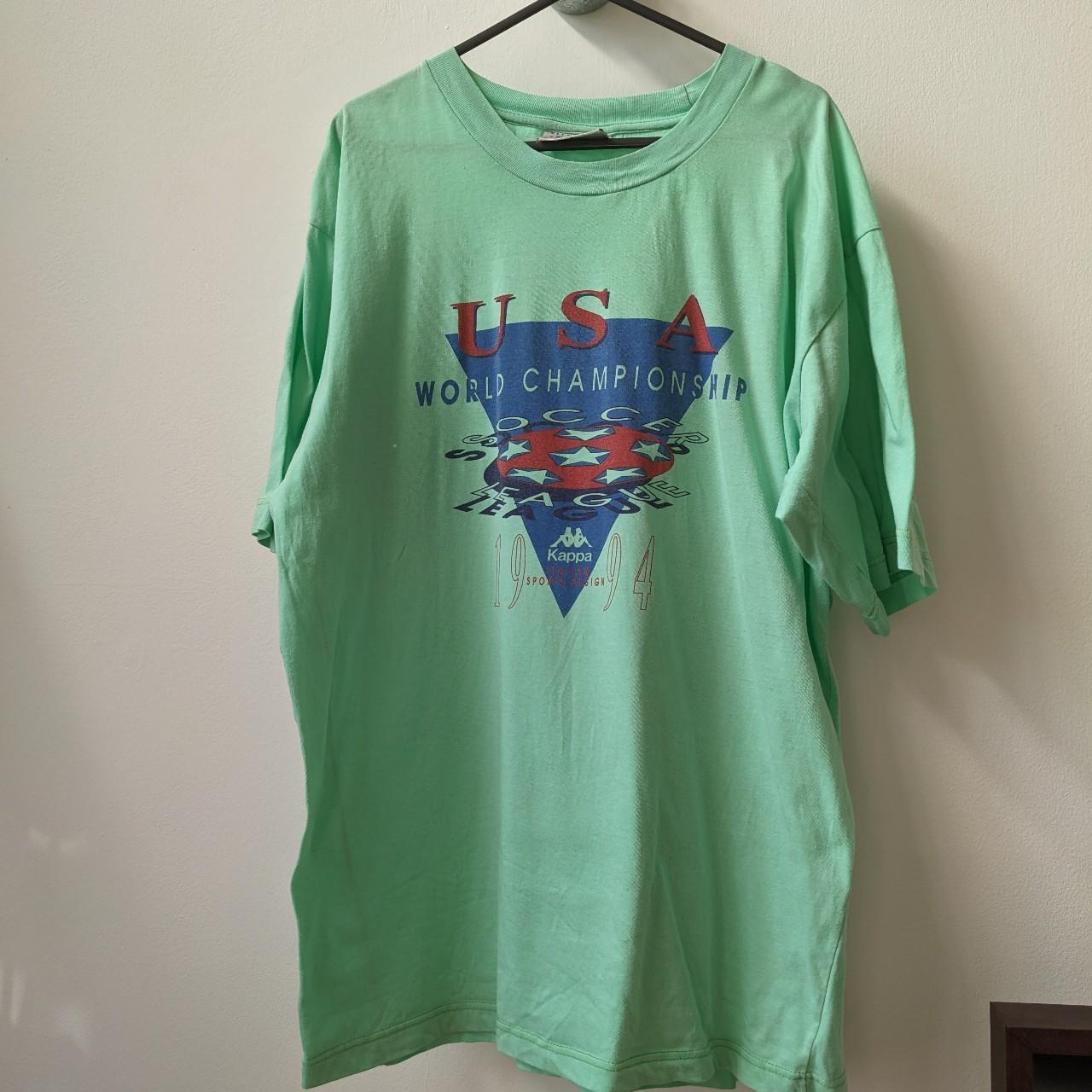 Vintage kappa soccer t-shirt Bought here but not my... - Depop