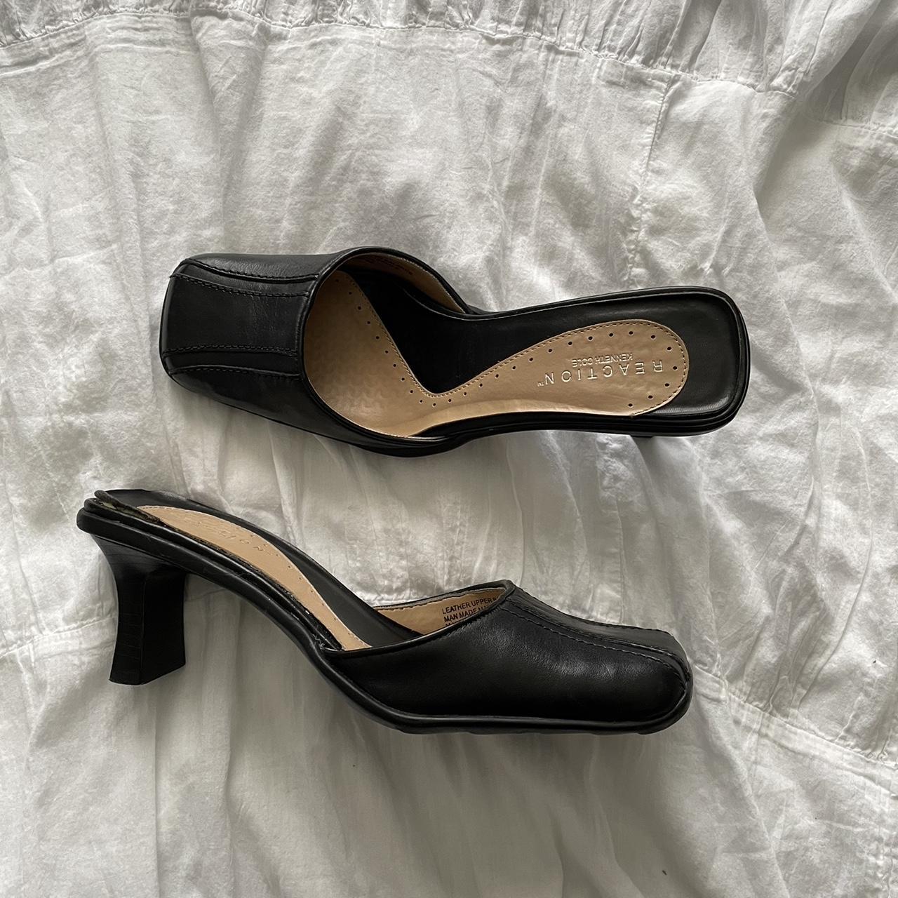 metallic kitten heels