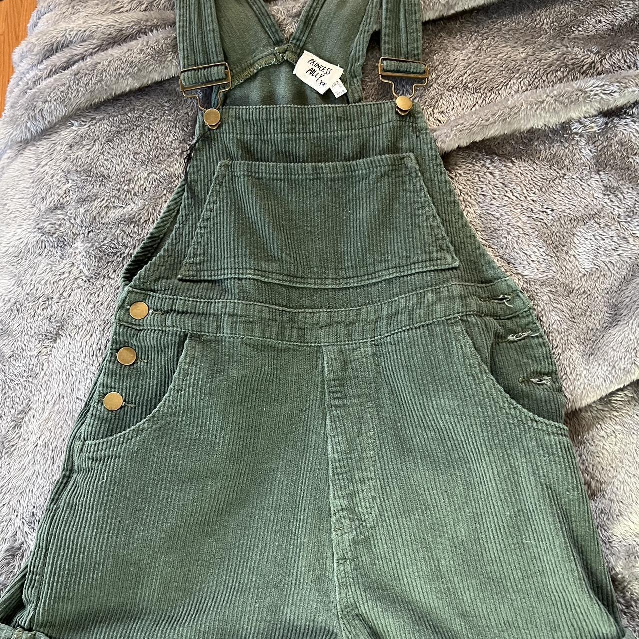 princess polly green corduroy overalls! perfect... Depop
