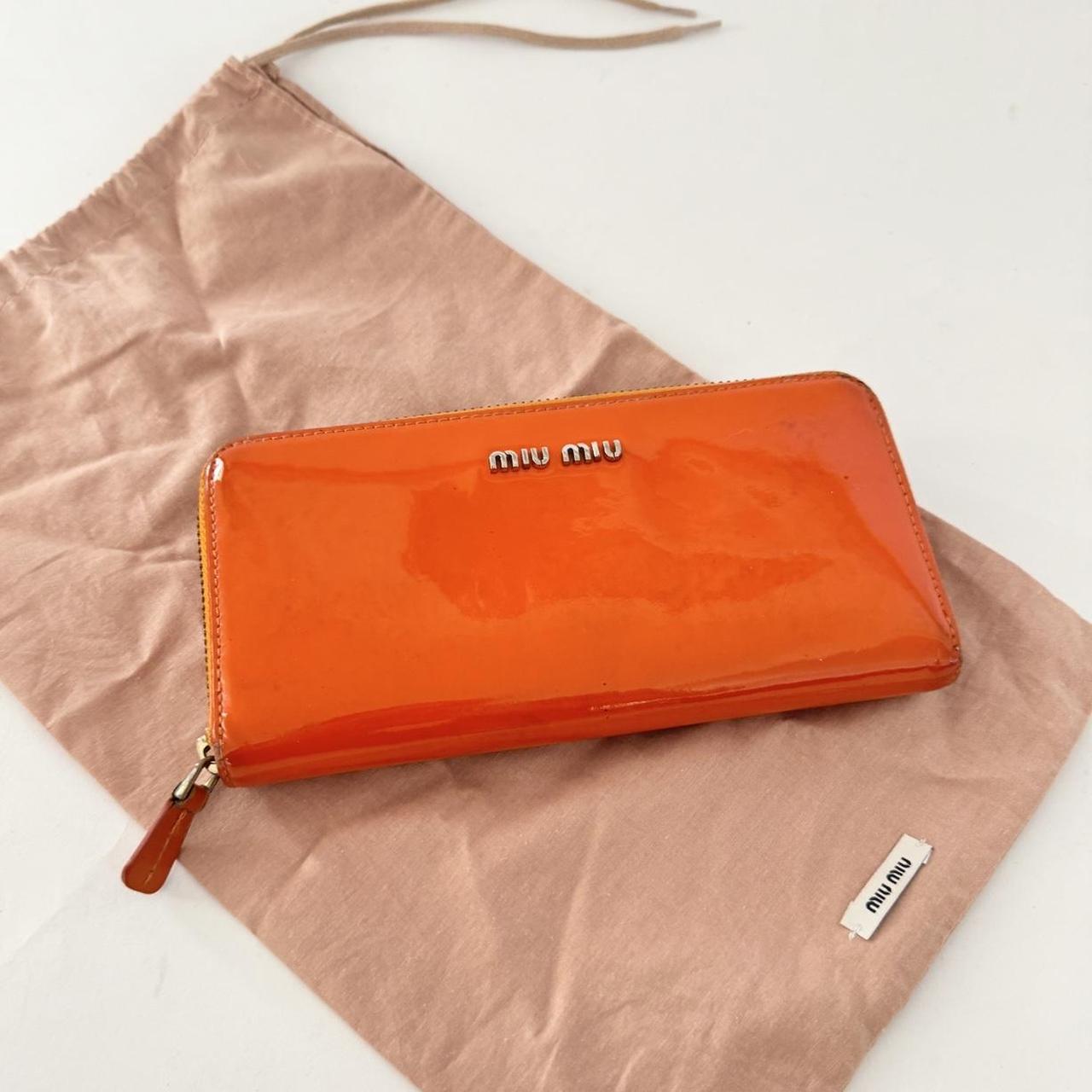Miu Miu Women's Wallets - Orange – Miu Miu orange… - image 8