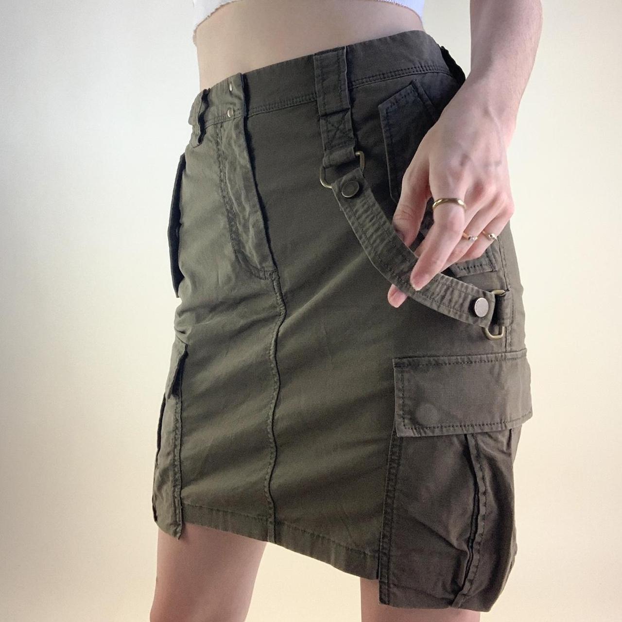 Diesel Olive Green Cargo Skirt Great Condition Depop