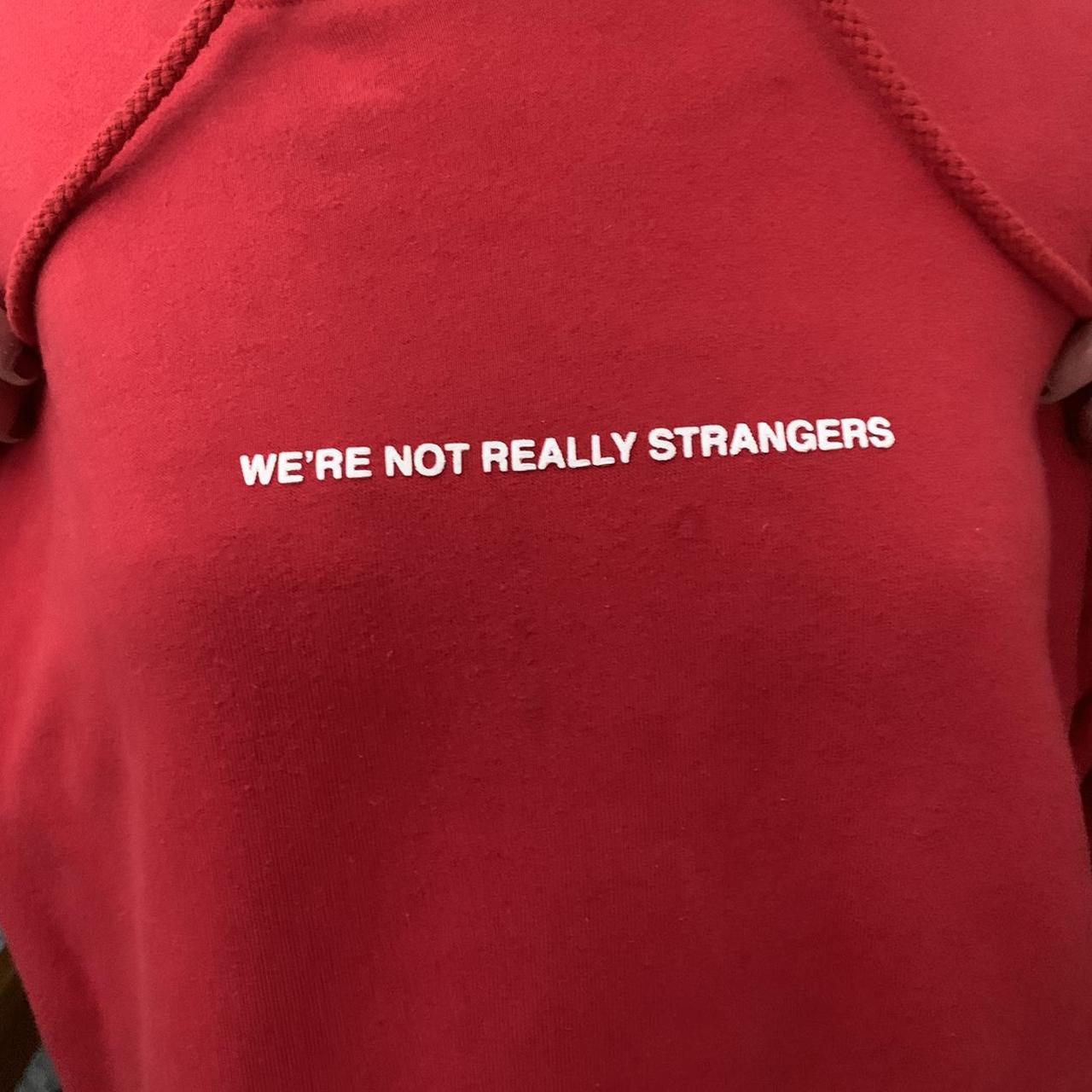 We're Not Really Strangers Discount Code Reddit Red WE'RE NOT REALLY STRANGERS hoodie ️ perfect... - Depop