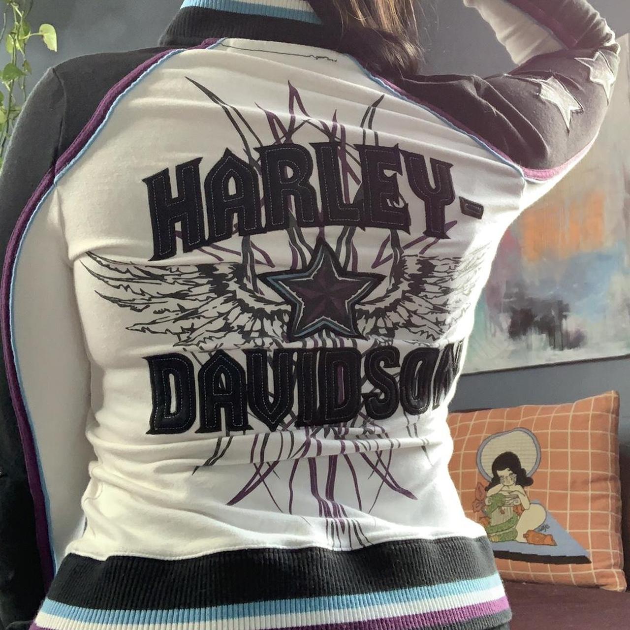 Y2K Harley Davidson Zip Up Sweatshirt This amazing | Depop