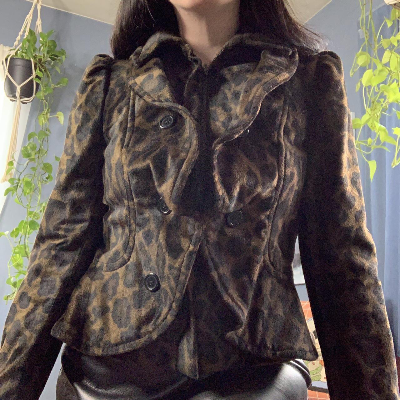 Inc leopard clearance jacket