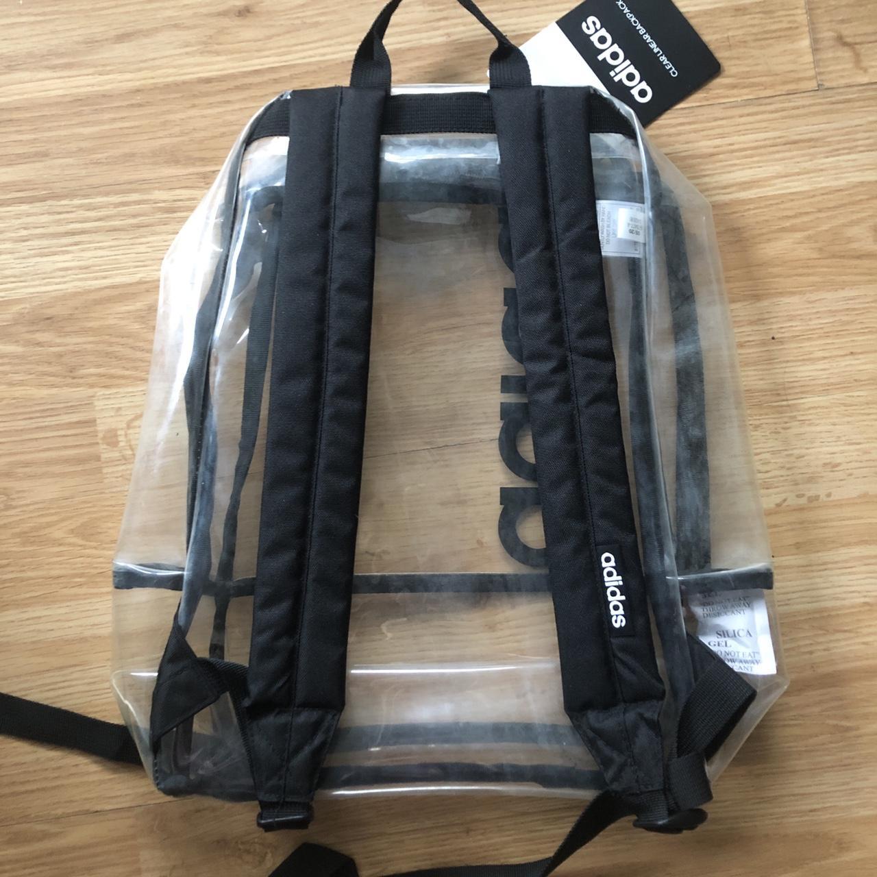 Adidas clear linear online backpack