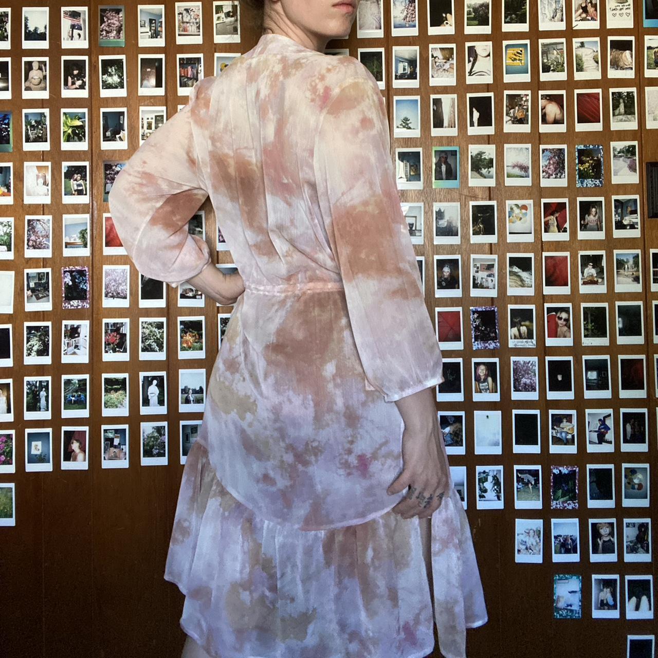 Sheer Pastel Tie Dye Duster Length 40” Depop