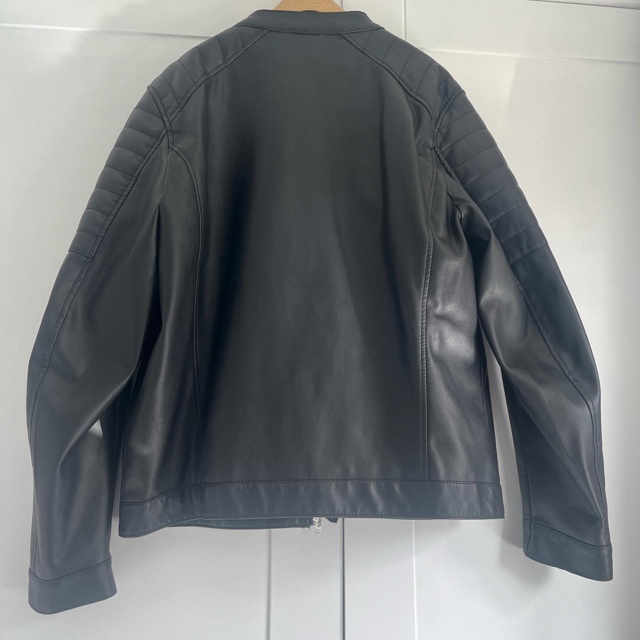 Men’s H&M faux leather jacket size Large. Worn only... - Depop