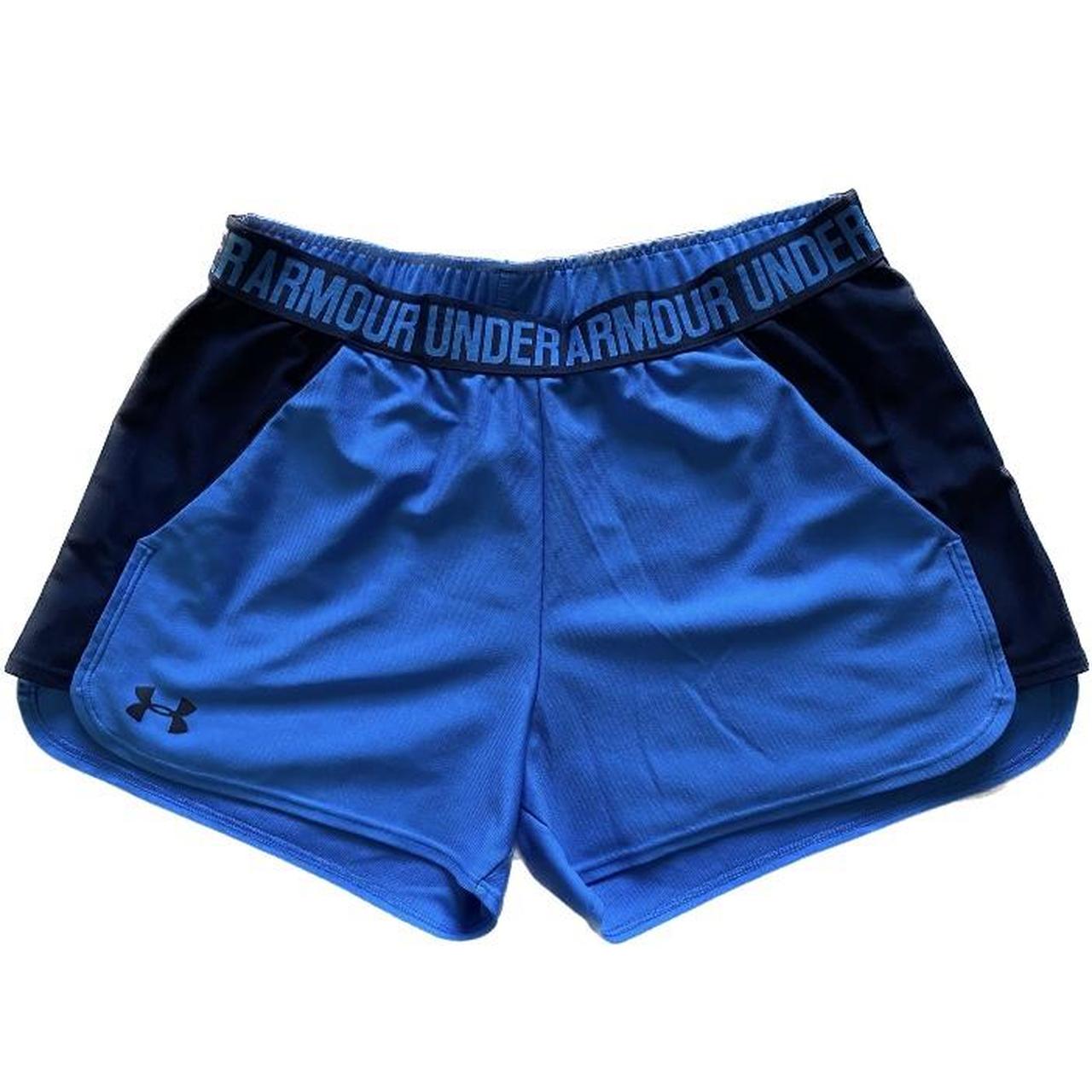 Under Armour blue shorts 🌿With pockets! 🌿Stretchy... - Depop