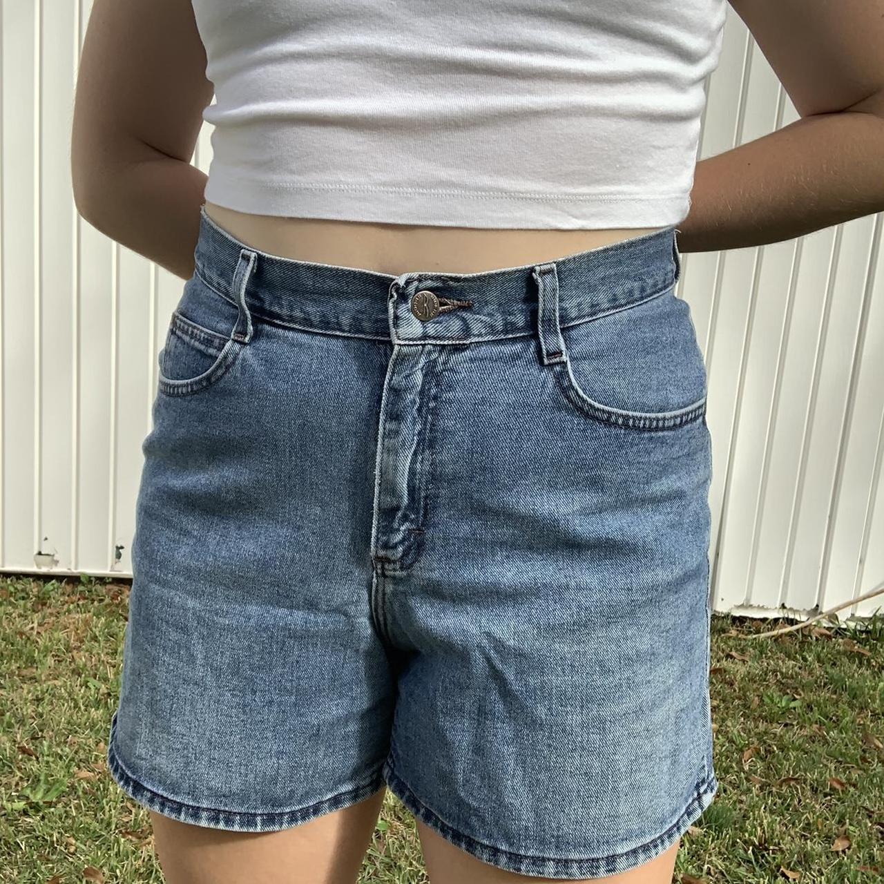 Vintage Riders High Waisted Denim Jean Shorts Depop