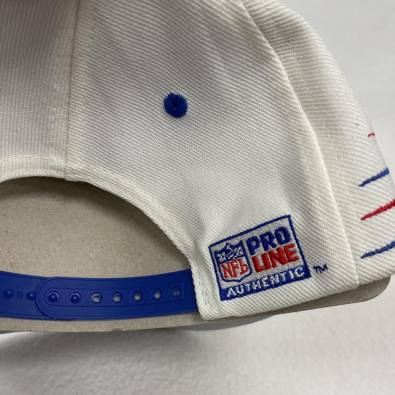 Vintage 80's New York Giants Blue MLB Trucker Cap - Depop