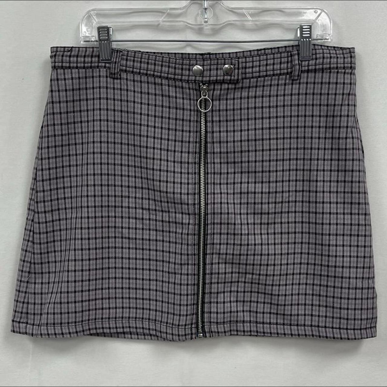 Wild fable purple outlet plaid skirt