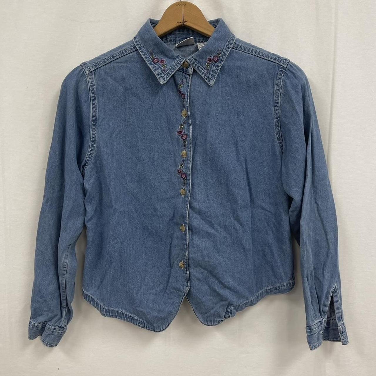 Basic Editions Women's Shirt - Blue - M – Basic E… - image 1