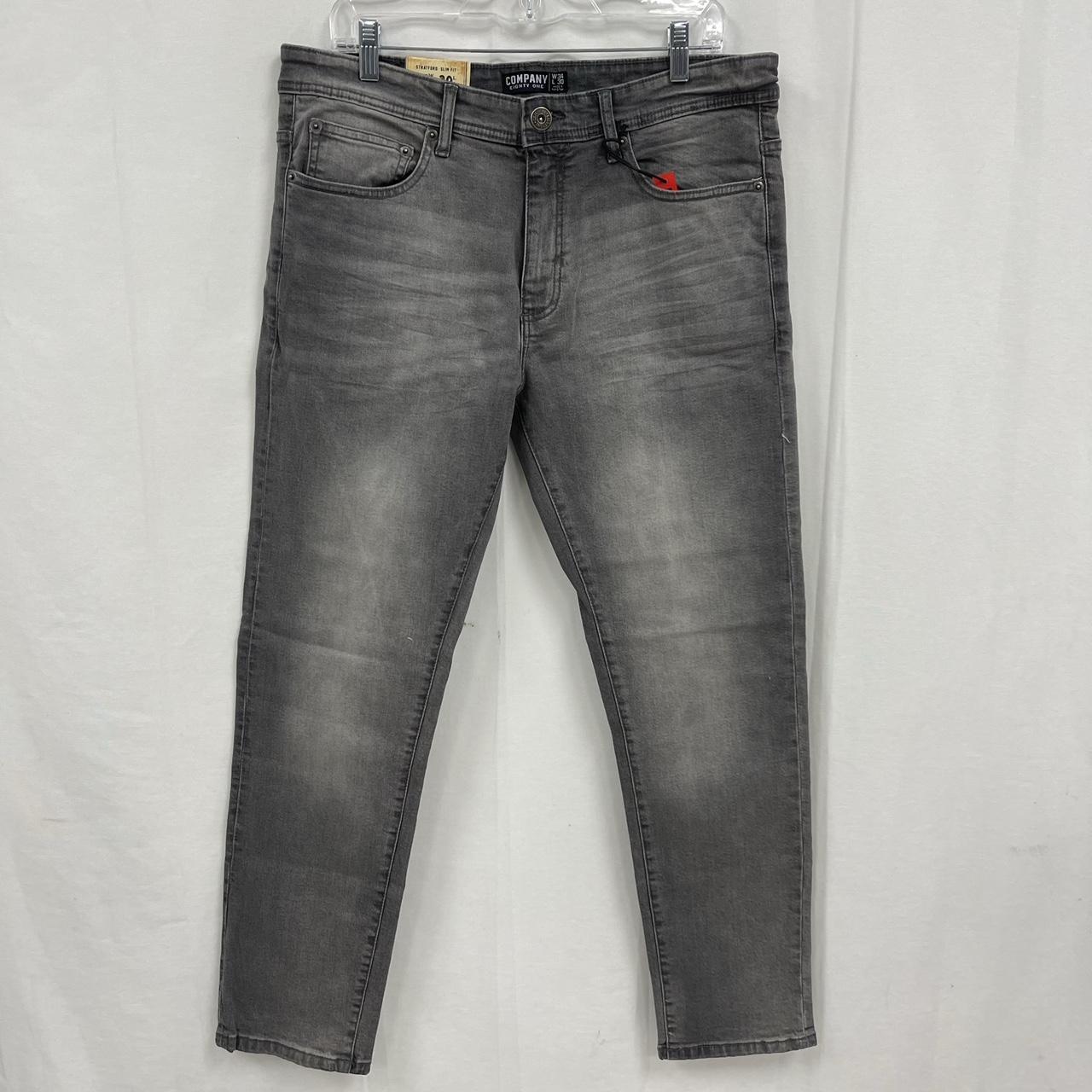 Company 81 Men's Stratford Slim Fit Jeans Grey W34