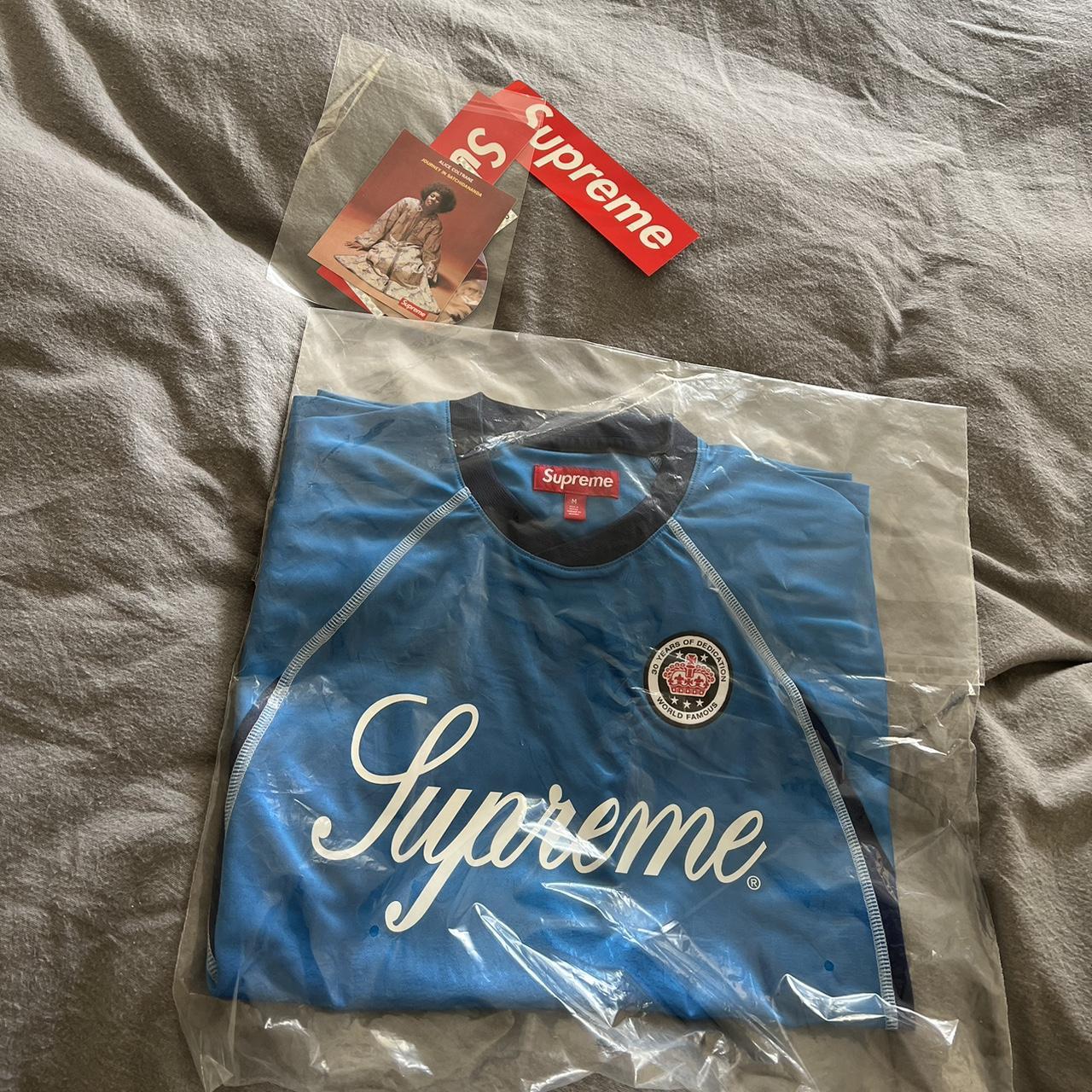新品　supreme Jacquard Soccer Jersey bule Supreme Jacquard Soccer Jersey Blue | Senikersku
