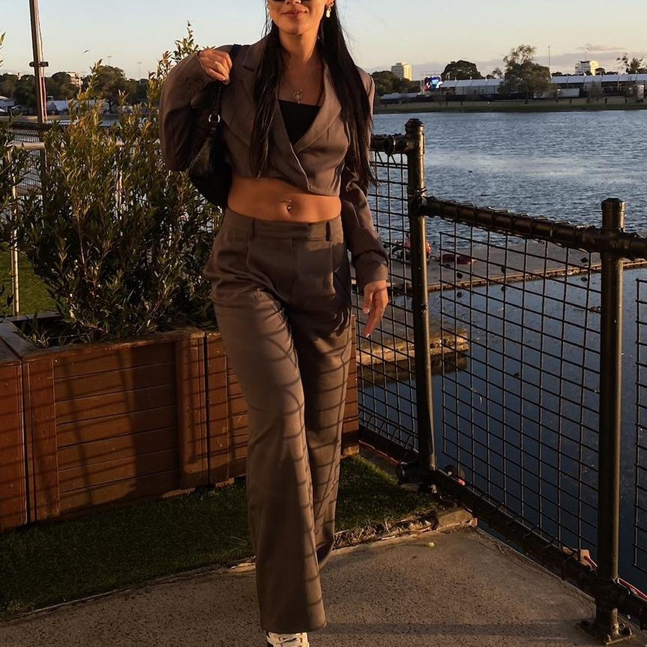 Glassons cropped blazer tailored set size 8/S Depop