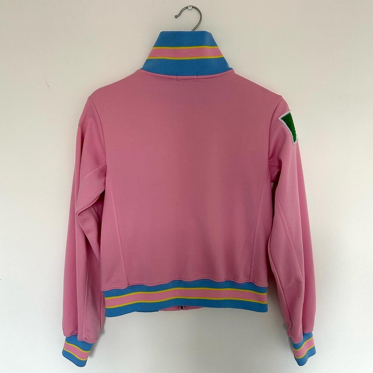 Pink Italia zip up sweater By Kappa Size... Depop
