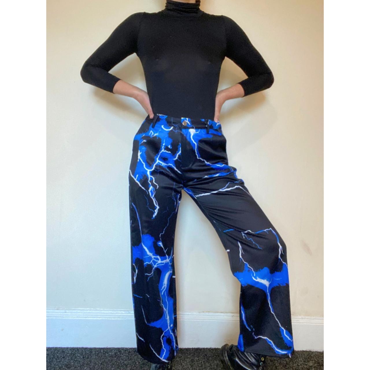 Blue sales flame pants