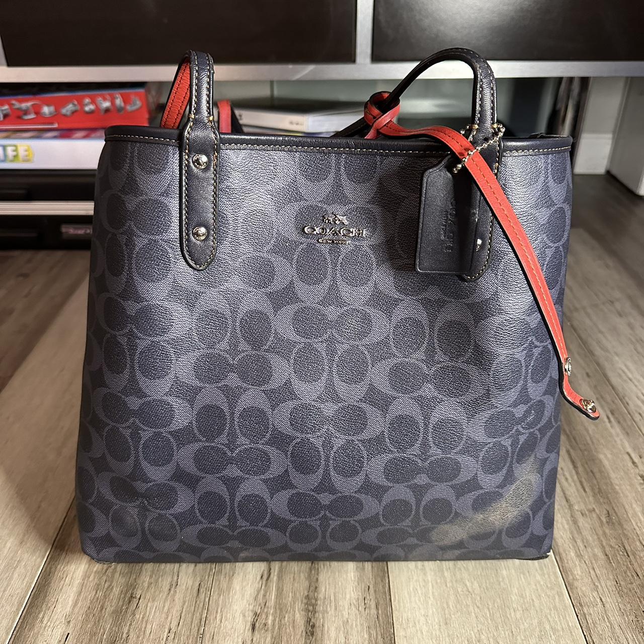 Coach reversible shoulder bag minor flaws on leather. Depop