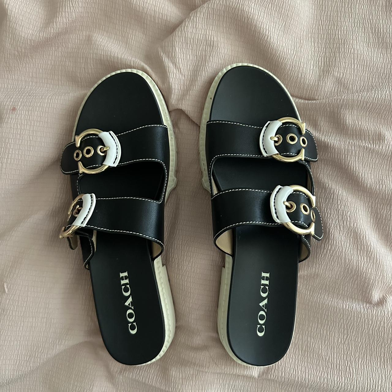 Coach gable sandal discount reviews