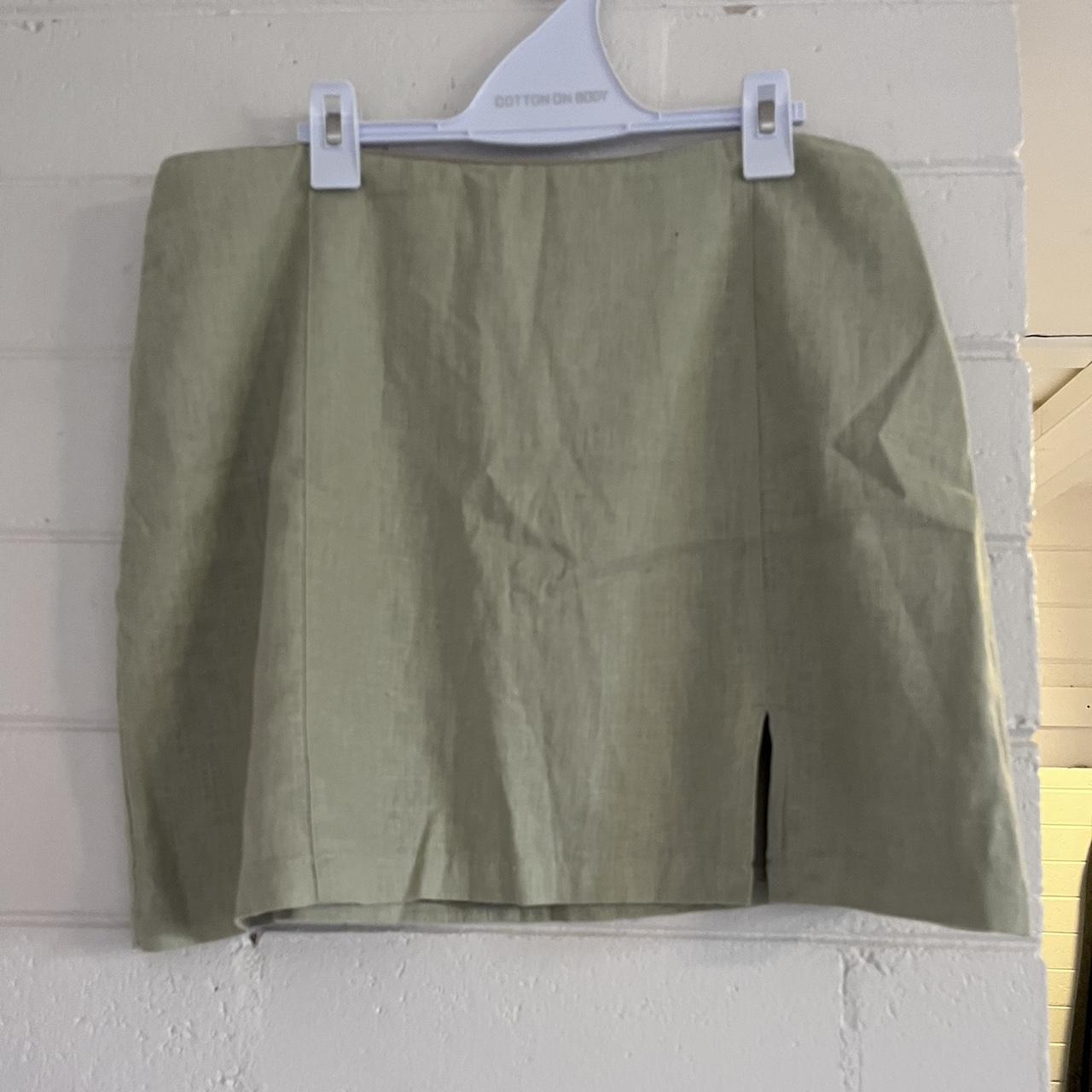 GLASSONS SKIRT mini skirt with little slit... Depop