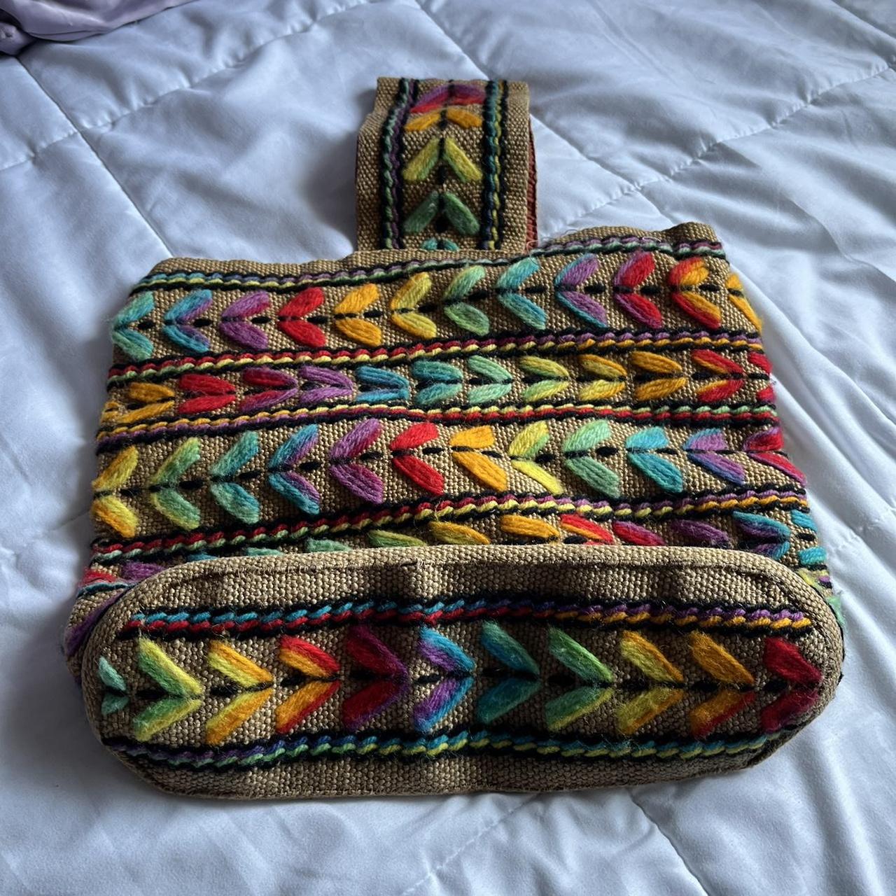 Women's Pink and Orange Bag Depop