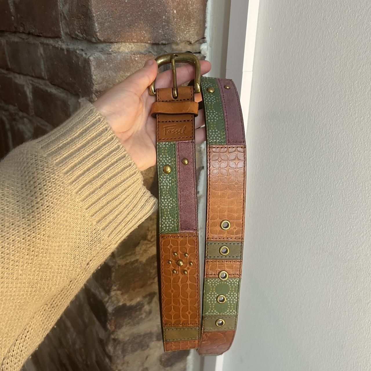 Fossil Women's Belt - Brown/Multi – Fossil Belt B… - image 1