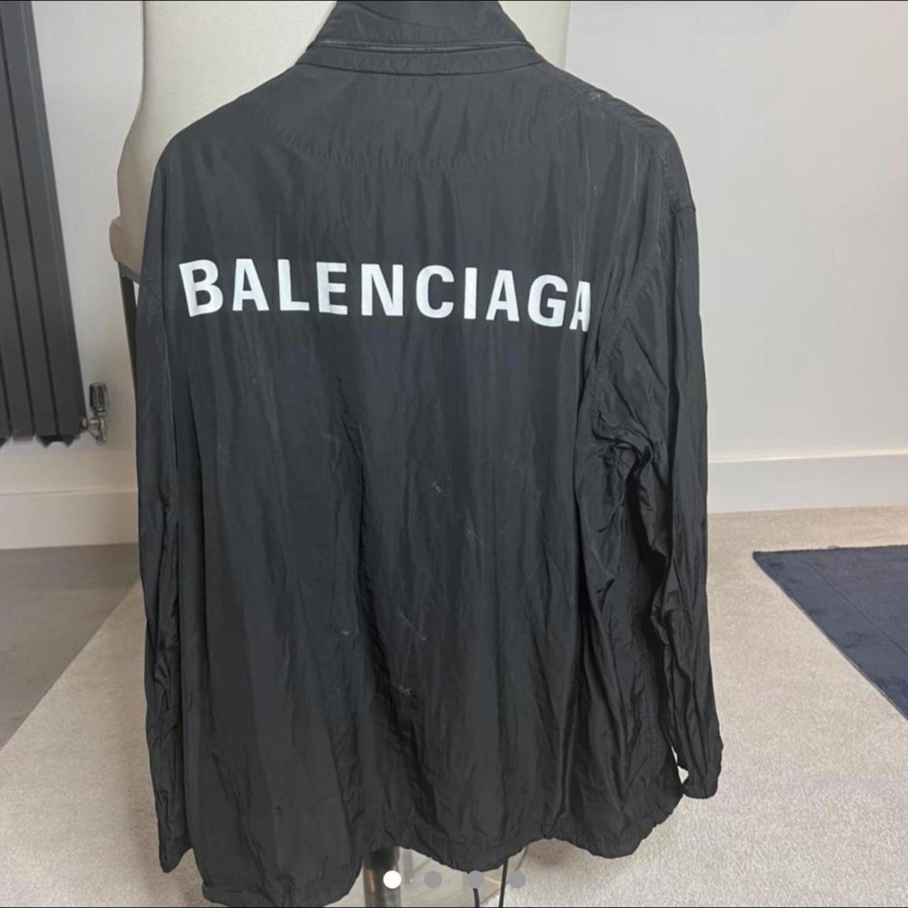 Balenciaga clearance logo raincoat