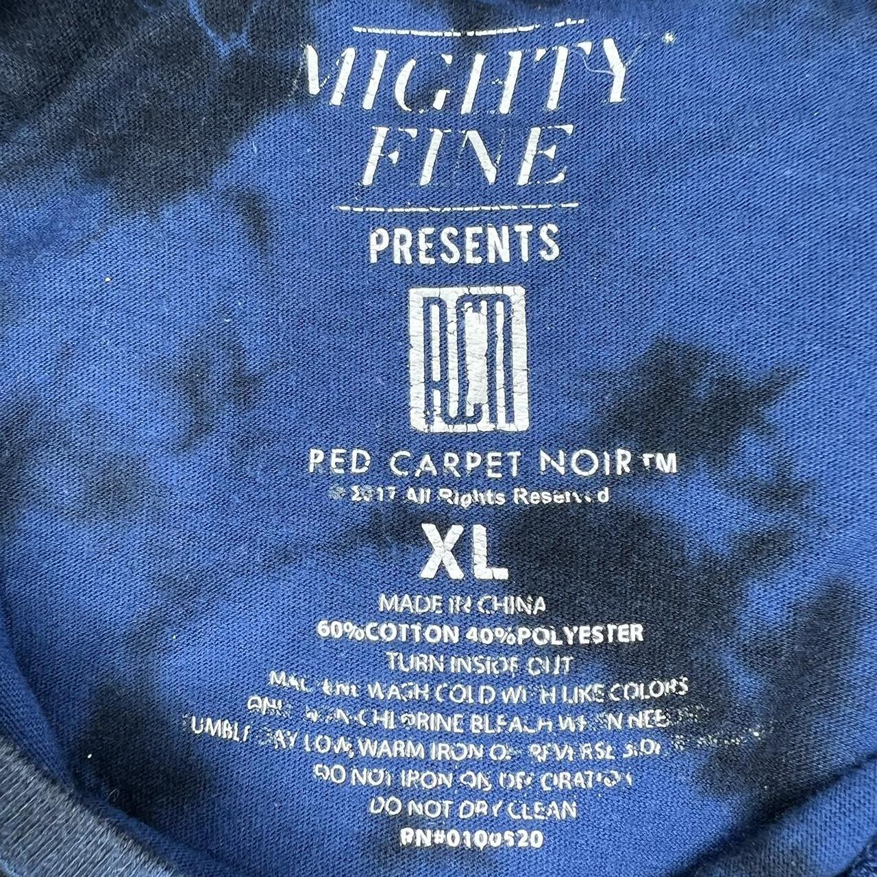 Mighty Fine Red Carpet Noir Woodstock Shirt Blue... - Depop