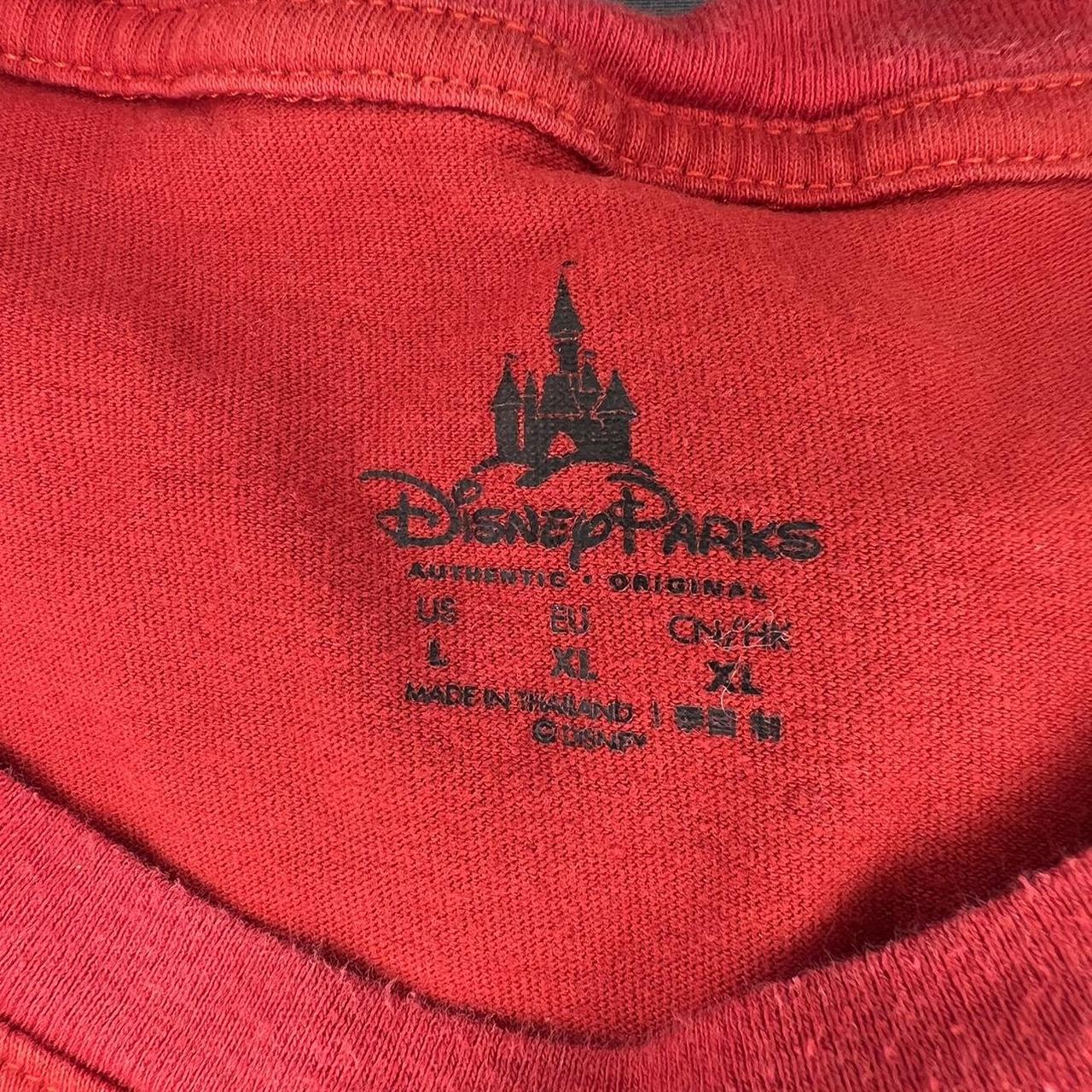 Disney Men's Red T-shirt | Depop