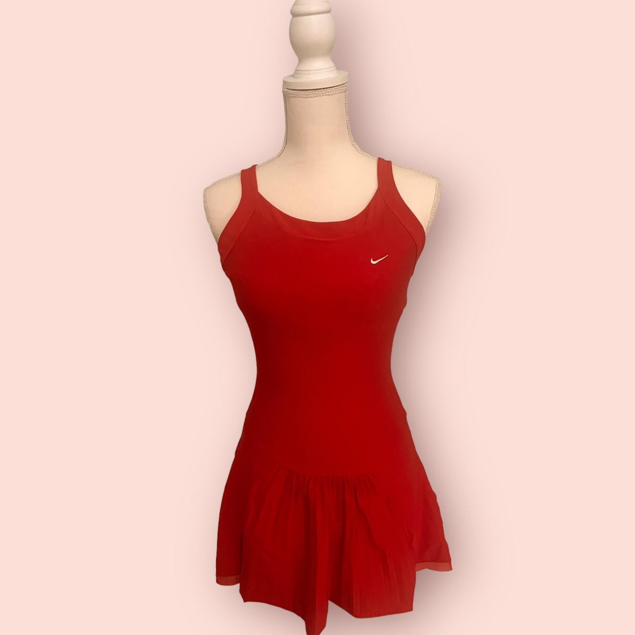 womens red nike dress