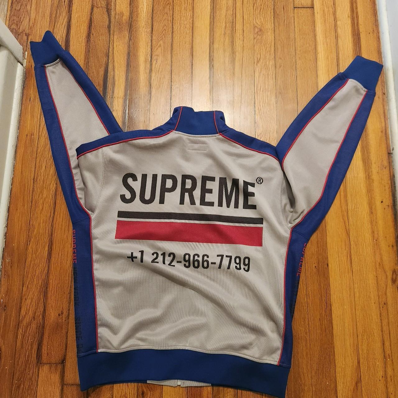 Supreme FW22 World Famous Jacquard Track Jacket Size... - Depop