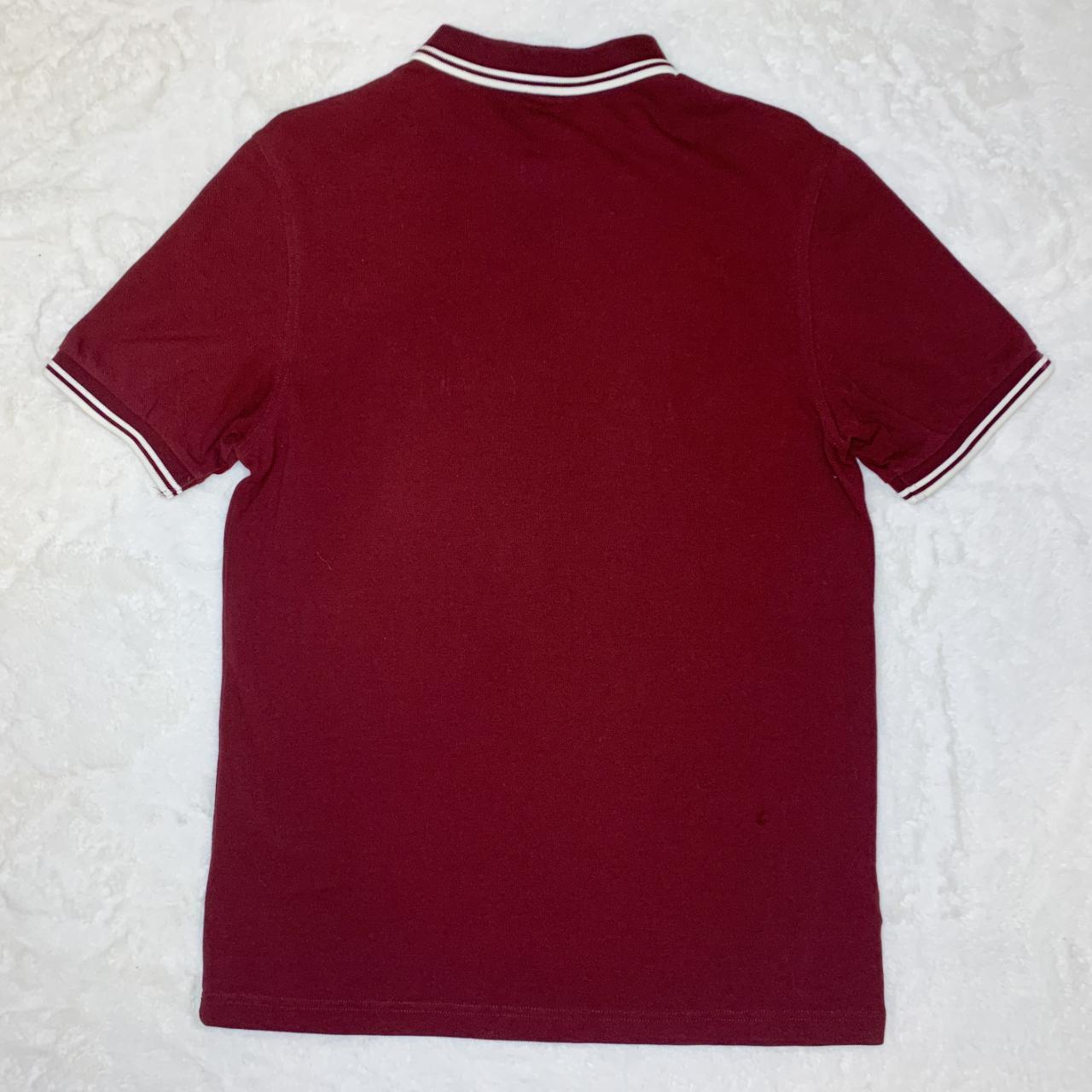 Fred Perry Men's Burgundy and Red Polo-shirts (4)