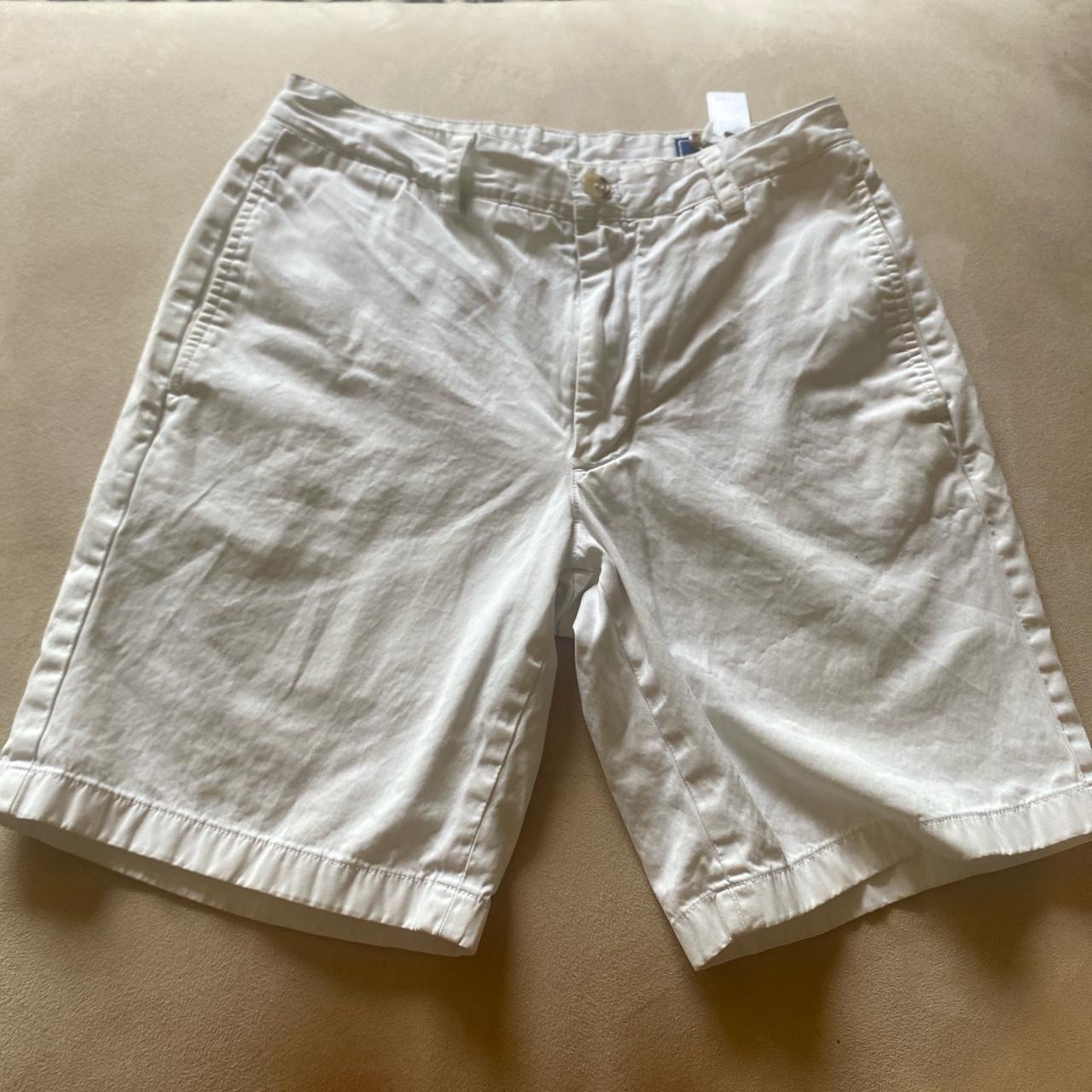 White Vineyard Vines khaki shorts. Size 28, men’s... - Depop