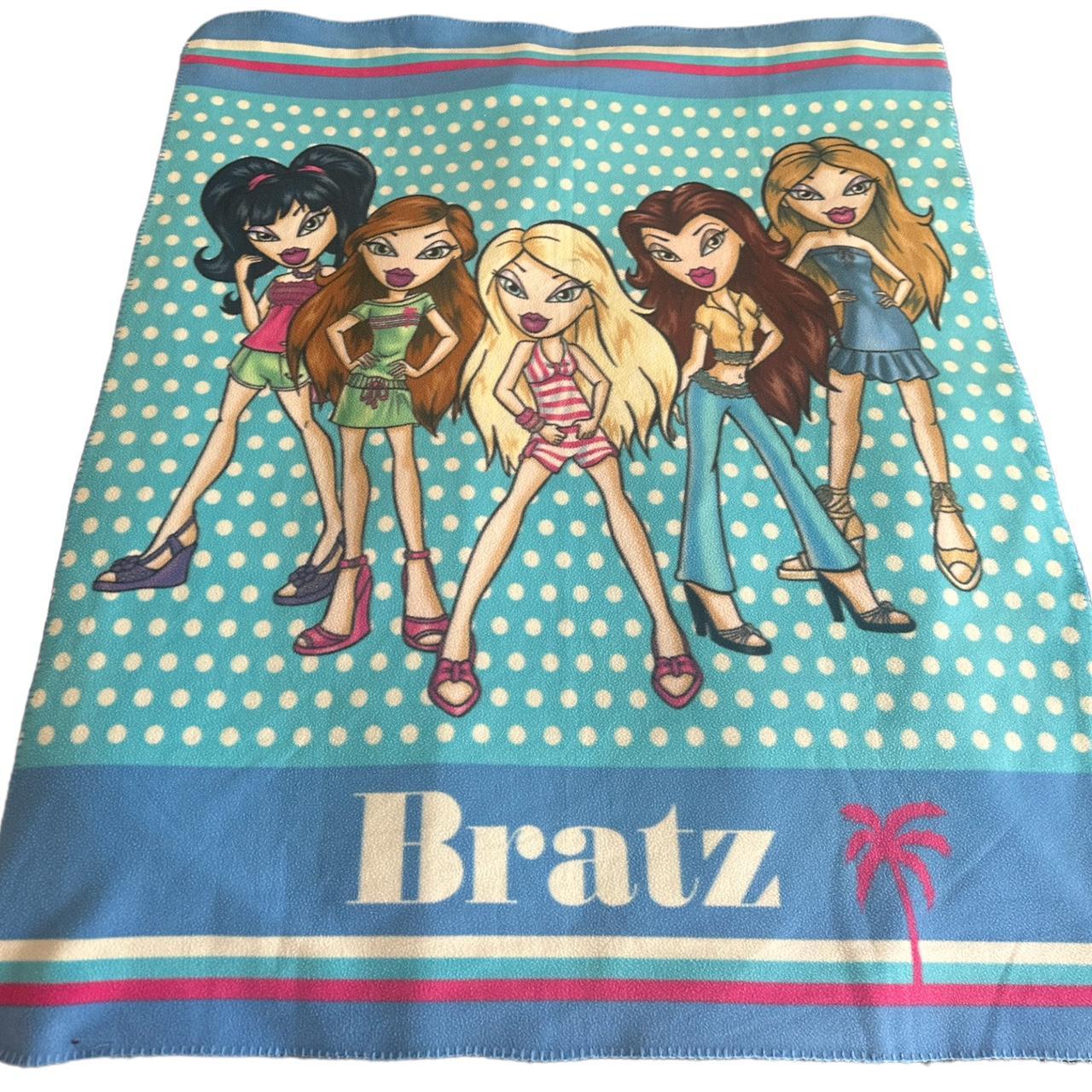 2000s bratz fleece blanket / throw offical... Depop
