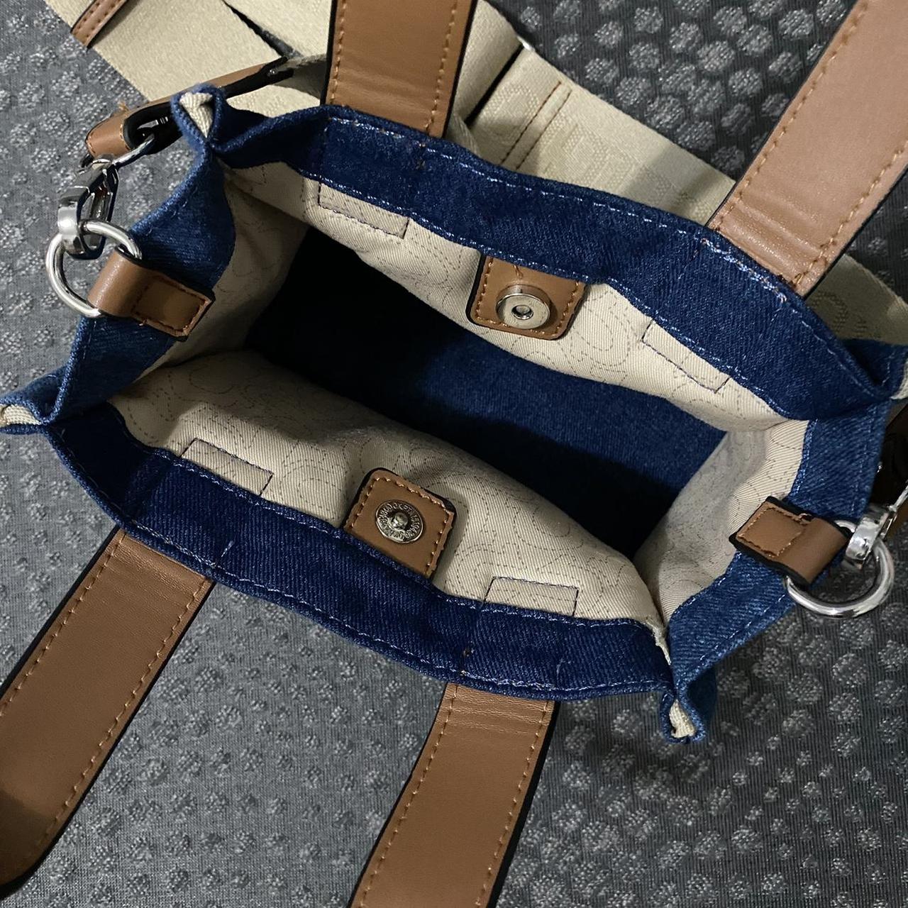 denim mini tote bag Depop