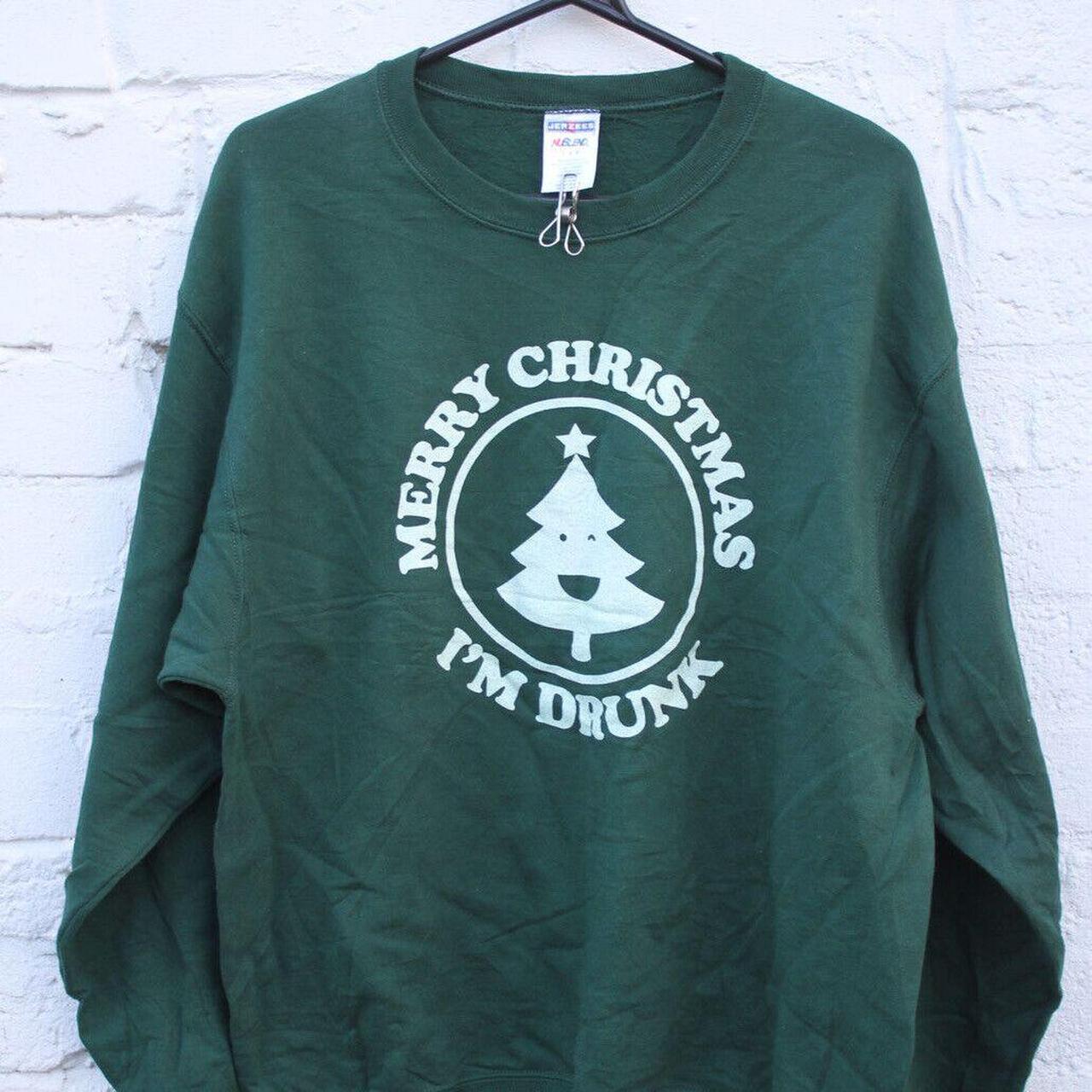 Jerzees Men's Green Sweatshirt Depop