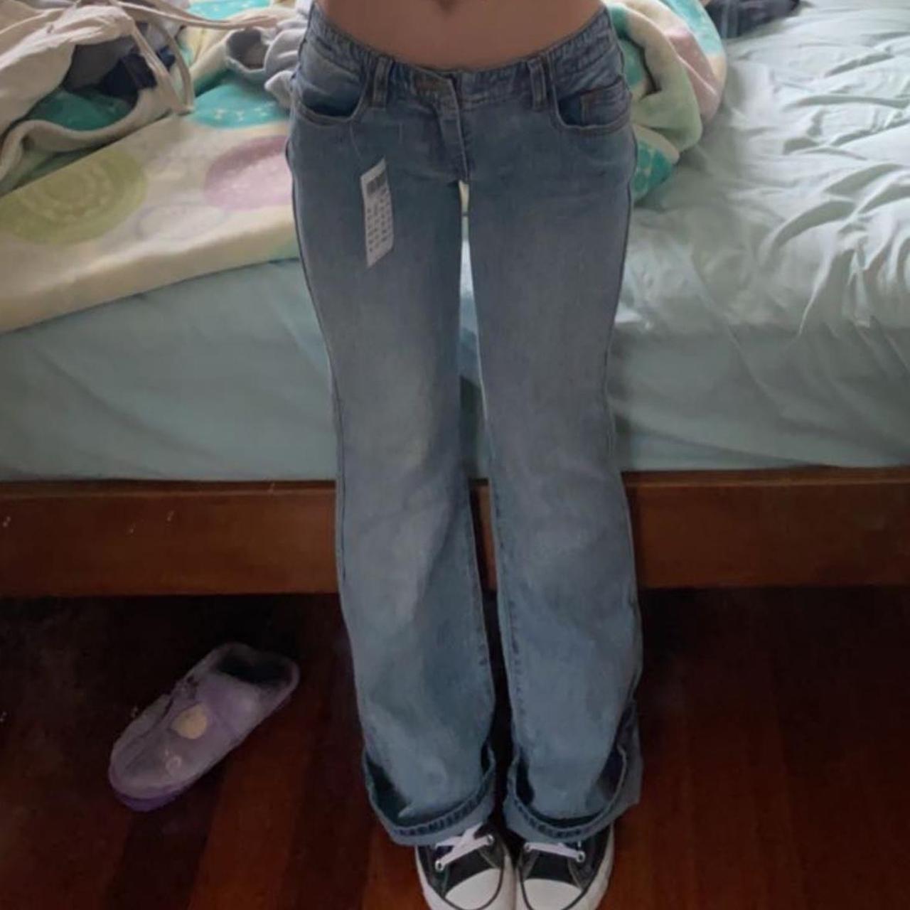 brandy melville eleanor jeans low rise flared jeans... Depop