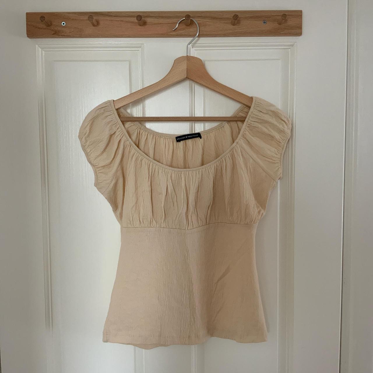Brandy Melville cream Casey top, brand new