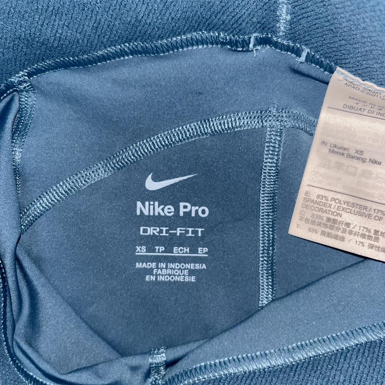 Blue Nike Pro Shorts - Size xs (6) - Depop