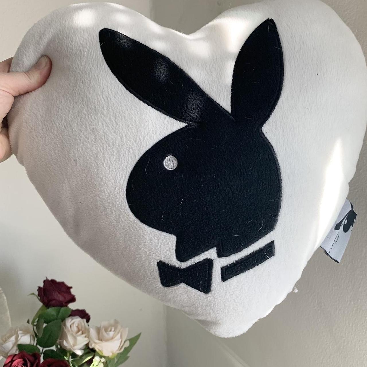 2008 Vintage Playboy Rabbit Head Black/Pink Pillow | eBay